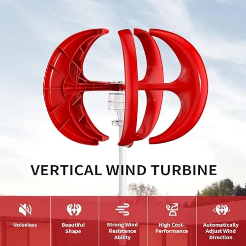 Zestaw pionowej turbiny wiatrowej 12000 W – 5-łopatkowy generator wiatrowy z 3-fazowym magnesem stałym AC i kontrolerem dla wydajnych hybrydowych systemów wiatrowo-słonecznych
