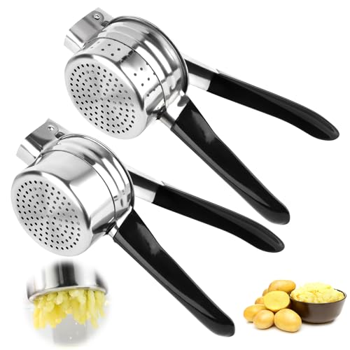 VFANDV 1 Stück Kartoffelpresse, 410 Kartoffelpresse Edelstahl, Zwei zufällige Designs, Este Ricer Disc Ohne Unordnung für Flauschiges Kartoffelpüree, Gemüsepüree, Fruchtsäfte, Spülmaschinenfest VFANDV 1 Stück Kartoffelpresse, 410 Kartoffelpresse Edelstahl, Zwei zufällige Designs, Este Ricer Disc Ohne Unordnung für Flauschiges Kartoffelpüree, Gemüsepüree, Fruchtsäfte, Spülmaschinenfest