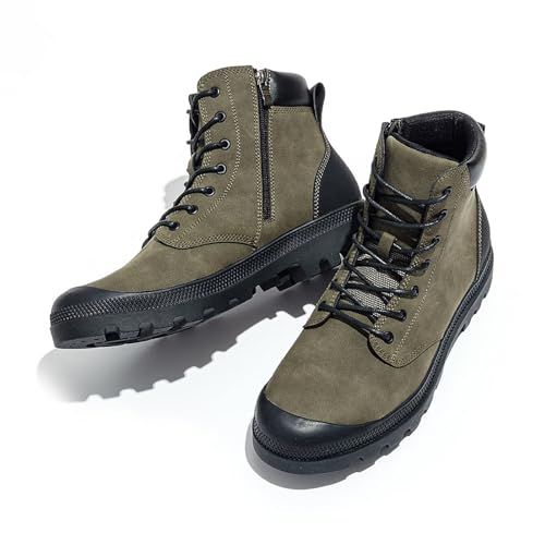 Men’s Hiking Boots Rugged Leather Combat Style2