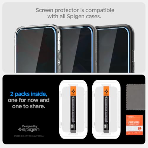 Spigen EZ Fit Privacy Tempered Glass Screen Protector Guard For Pixel 9 Pro XL -2 Pack 8 41nigK4ZcrL