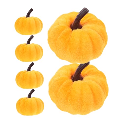 Lot de 6 Fausses Citrouilles : Le Cadeau Idéal pour Décoration de Table d'Automne et Halloween