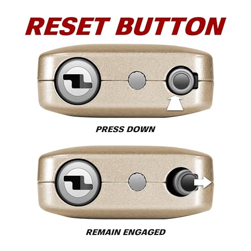 BV TSA Accepted Luggage Travel Lock, Set-Your-Own Combination Lock for School Gym Locker, Luggage Suitcase Baggage Locks, Filing Cabinets, Toolbox, Case (Champagne Gold, 2 Pack) 5