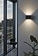 EGLO LED Außen-Wandlampe Calpino, 2 flammige Außenleuchte, Wandleuchte aus Aluminium in Anthrazit, IP54