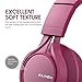 AILIHEN C8 (Upgraded) Headphones with Microphone and Volume Control Folding Lightweight Headset for Cellphones Tablets Smartphones Chromebook Laptop Computer PC Mp3/4 (Rose)