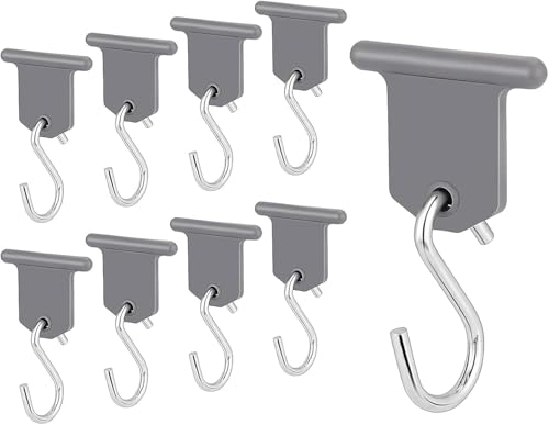 LTSVBO Kederleiste Haken, 8 Set RV Markisenhaken Camping Markisen Haken Kederschiene Zubehör für Camping Wohnmobil, Ideal für Zelt, Caravan, Gartenparty(Innen/Außen)