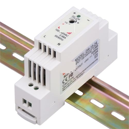 Alimentation DIN DR-15-24 de 220VAC à 24VDC 15W pour rail