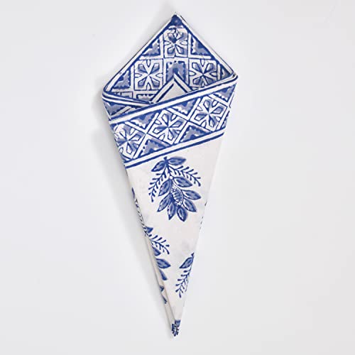 Image of BLOCKS OF INDIA Hand Block Print Cotton Table Napkin (Color 3)