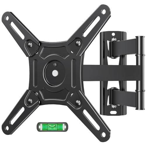 MOUNTUP Full Motion TV Monitor Wall Mount for Most 14-42 Inch LED LCD Flat Curved Screen TVs & Monitors, Swivels Tilts Extension Rotation, TV Bracket Max VESA 200x200mm up to 44 lbs