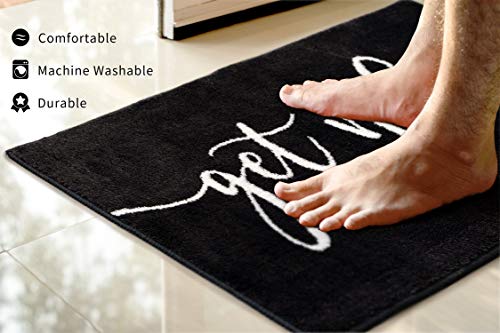 R Rora Get Naked Bath Mats Black Bathroom Rugs For Bathtub Funny Bathroom Decor Cute Plush Bathtub Mat Water Absorbent Non Slip Bath Mat #TOP4