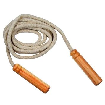Natasha Skipping Rope for Men Women Weight Loss with Wooden Handle Freestyle Skipping Rope Freestyle Skipping Rope (Multicolor, Length: 274 cm)