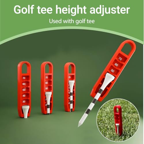 GXGM 6 Einstellungen Präzisionsanpassungen Kunststoff Golf Tee Höhenpositionierer für gleichmäßige Schwünge