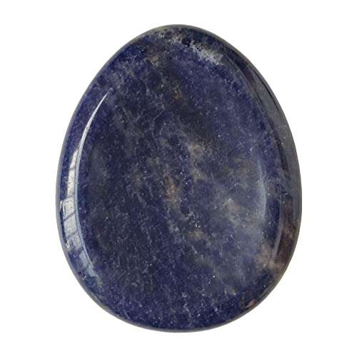 Manekieko Sodalite Naturale Gocce D'Acqua Chakra Pollici Preoccupazione Pietra,Stress Relax Guarigione Reiki Cristalli Sacchetti Palme