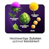 Leber Komplex – mit Mariendistel (80% Silymarin), Artischocke, Löwenzahn & Cholin – 240 Kapseln – hochdosiert, ohne Zusätze, im Apothekerglas, laborgeprüft, in Deutschland produziert – kraftreich®