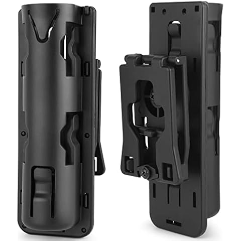 aikeec Baton Holder 360 Degree Rotating Telescopic Baton Pouch, Expandable Baton Holsters,Baton Holder for Duty Belt Tactical Swivelling Flashlight Holsters ABS Case (1 PCS) Cover