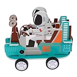 Sondenauto-lernstütze: dient als wertvolles lehrmittel für eltern und , um das lernen auf unterhaltsame und ansprechende weise zu erleichtern. das planetensondenauto-montagemodell