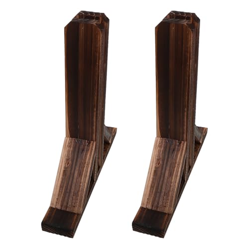 Bases para cercas de madera Didiseaon soporte de postes para diseño interior y jardín x2