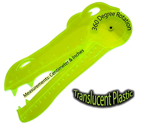 Goniómetro de plástico verde Rehabilitation Advantage miniatura 2