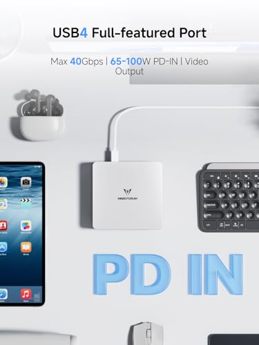 Image of MINISFORUM UM880 Plus Mini PC AMD Ryzen 7 8845HS(8C /16T, up to 5.1GHz), 32GB DDR5 1TB PCIe4.0 SSD, HDMI+DP+USB4 Triple Outputs, OCuLink Port, 2.5G LAN, 5x USB Port, Radeon 780M Graphics Micro Computer