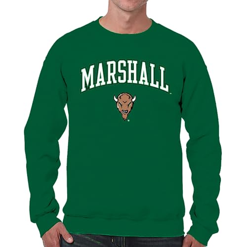 Image of NCAA College Sweatshirt Fleece Crewneck Pullover for Men and Women | Officially licensed NCAA college gameday crewneck pullover - 9 oz fleece lined sweatshirt with arch and logo design