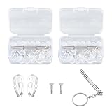 Pack économique : Lunettes de Nez Plaquettes en Silicone en Lot de 40 paires de plaquettes de nez antidérapantes en silicone souple transparent; Plaquette Anti Glisse Lunette Coussinets Nez pour équiper plusieurs paires et garder des remplacements propres.