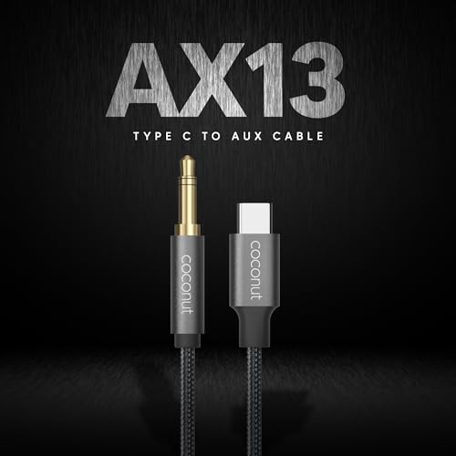 Image of coconut AX13 Type C to 3.5mm AUX Audio 1M Cable,6 Months Warranty