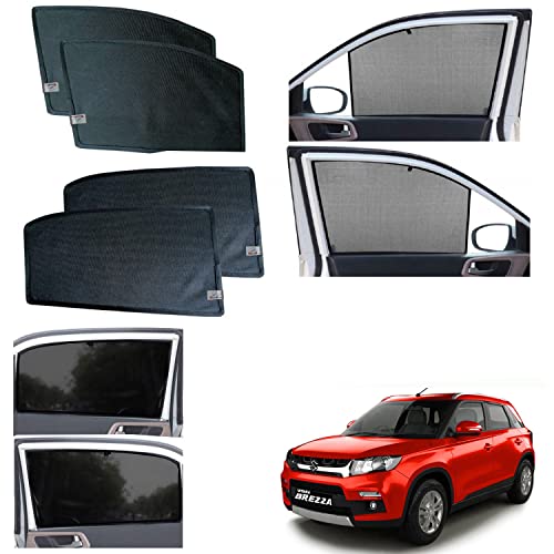 Image of WolkomHome car Fix Curtain Window Shades Half Curtains Sunshade for Brezza