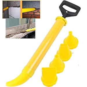 AIITLLYNA Voegenpistool voor mortel, multifunctioneel ABS roestvrij staal Caulking Lime Gun Cement Pomp, cementvulling Gereedschap met 5 sproeiers