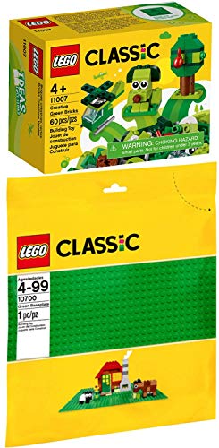 Preisvergleich Produktbild LEGO Classic 2er Set 10700 11007 Grüne Grundplatte + Grünes Kreativ-Set