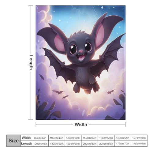 Plaid chauve-souris couverture chaude pour cocooning sur canapé