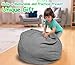 Premium Corduroy Stuffed Animal Storage Bean Bag Chair Cover (No Filler) For Organizing Plush Toys Or Textile Stuffable Bean Bag Sack For Adults Lazy Chair Playroom Washable Cover