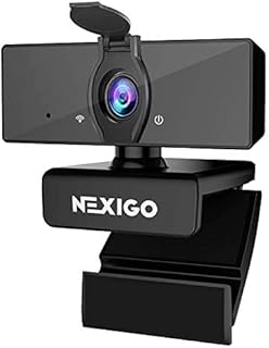 NexiGo N660 1080P Business Webcam, Dual Microphone & Privacy Cover, USB FHD Web Computer Camera, Plug and Play, for Zoom/Skype/Teams/Webex, Laptop MAC PC Desktop