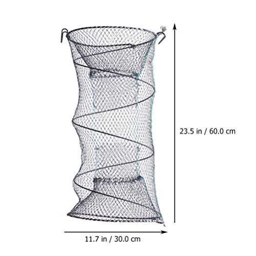 BESPORTBLE Redes de pesca para castiços, armadilha de caranguejo, lagosta, camarão, rede dobrável de
