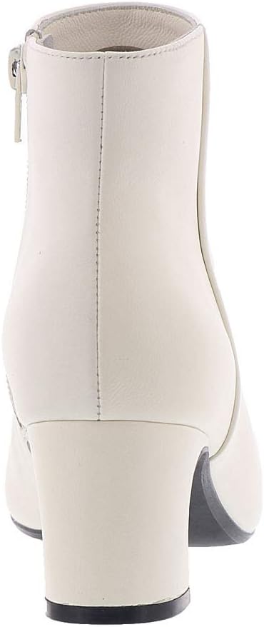 VANELi Womens Dany Leather Block Heel Ankle Boots 7 XX-Narrow Latte