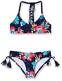 Kanu Surf Girls' Willow V-Neck Bikini Beach Sport 2-Piece Swimsuits, Brooke Navy, 12