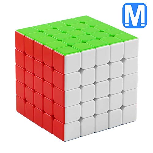FAVNIC Magnetic Speed Cube, Magnetic Magic Cube 5X5 Rompecabezas sin Etiqueta Juguetes