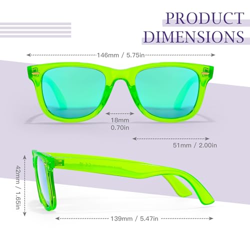 Image of SIPHEW Polarized Sunglasses for Women & Men - UV400 Mirrored Eyewear | Designer Unisex Fashion Sun Glasses w /Medium Fit,Suitable for Any Face Shape,Beach,Everyday Wear
