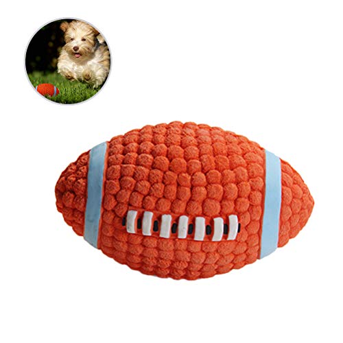Brinquedo de borracha para cães de estimação da Amosfun com bolas de rugby para cães filhotes de est