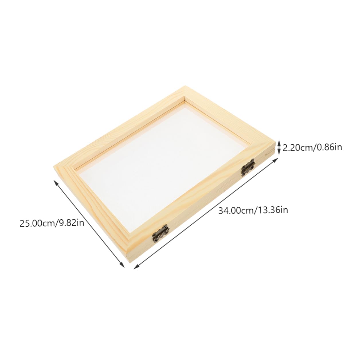 Beatifufu 2Pcs Paper Making Frame Kit Sturdy Wooden Molds with Mesh Screen for Easy Operation Compact for Crafting and Education for Home Papermaking Projects