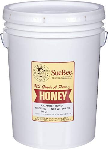 Light Amber Honey In Pail 60 Pound