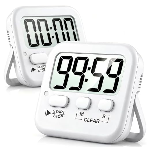 Antonki 2 Pack Digital Timer for Kids, Magnetic Countdown Kitchen Timers for Cooking, Egg, Classroom, Teacher, Exercise, Study, Oven - Battery Included