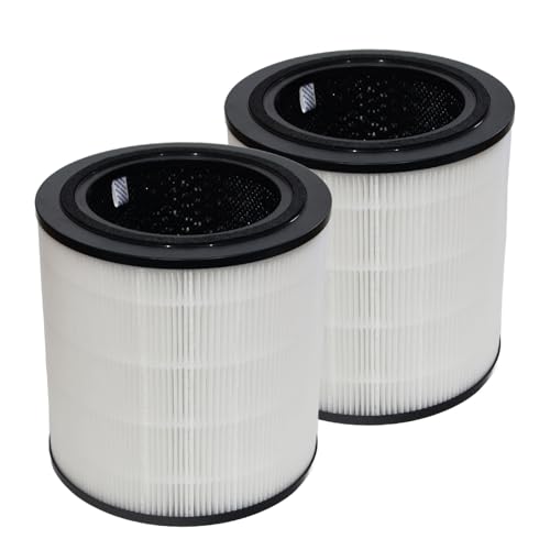 PUREBURG Replacement Filter Compatible with Bosch Air 4000 Air Purifier,2-Pack H13 HEPA Activated Carbon 2-in-1 3-Stage Filtration Air Clean Dust VOCs Odor
