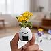 MOUGIGI 5 PCS Mini Flower Vase, Handmade Ceramic Rice Ball (Japanese Onigiri) Miniature Vases, Charming and Cute Design, Perfect for Dry Flowers - Bulk Bud Vases, Unique and Adorable Japanese Craft