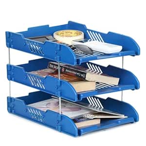 DTWOC File Tray Rack Tabletop Abs Plastics|Foldable Office Desk ...