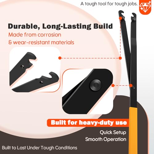 Camoo 3900 Universal Pulley Holder Tool, Long Handle Holding Wrench Thermostatic Fan Clutch Removal Tool fit for Dodge, for Ford, for GM/Chrysler, for Jeep Engines