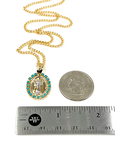 18K Gold Plated Divino Niño Jesus Pendant Necklace 18 Inches Length Religious Jewelry4