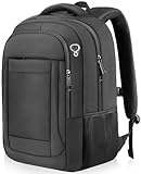 Extra Large Travel Laptop Backpack, 18.4 Inch Laptop Backpack Airline Approved, Business Anti Theft Sturdy Work Computer College High School Backpack Bag Fits 18 Inch Notebook for Men Women, Black