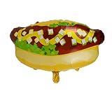 Amosfun Ballons en Aluminium Hot-Dog en Aluminium Décoration de Ballon Enfantin pour Les Fêtes D'anniversaire de Fête Mariage Anniversaire de Douche de Bébé