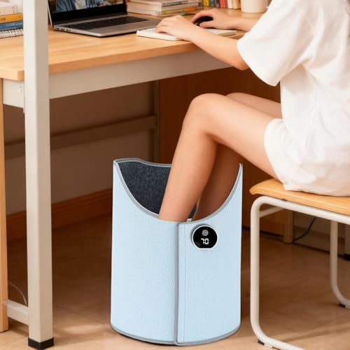 Chauffage d'espace pliable et ergonomique de bureau pour jambes - 7