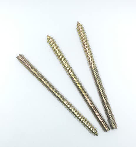 Image of Hanger Bolt M8x120 Double Headed Bolt Self-Tapping Screw for Furniture 15Pcs