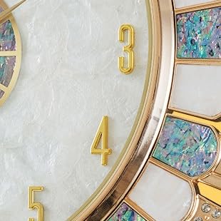 Horloge murale salon moderne XJBTBA pendule décorative silencieuse b